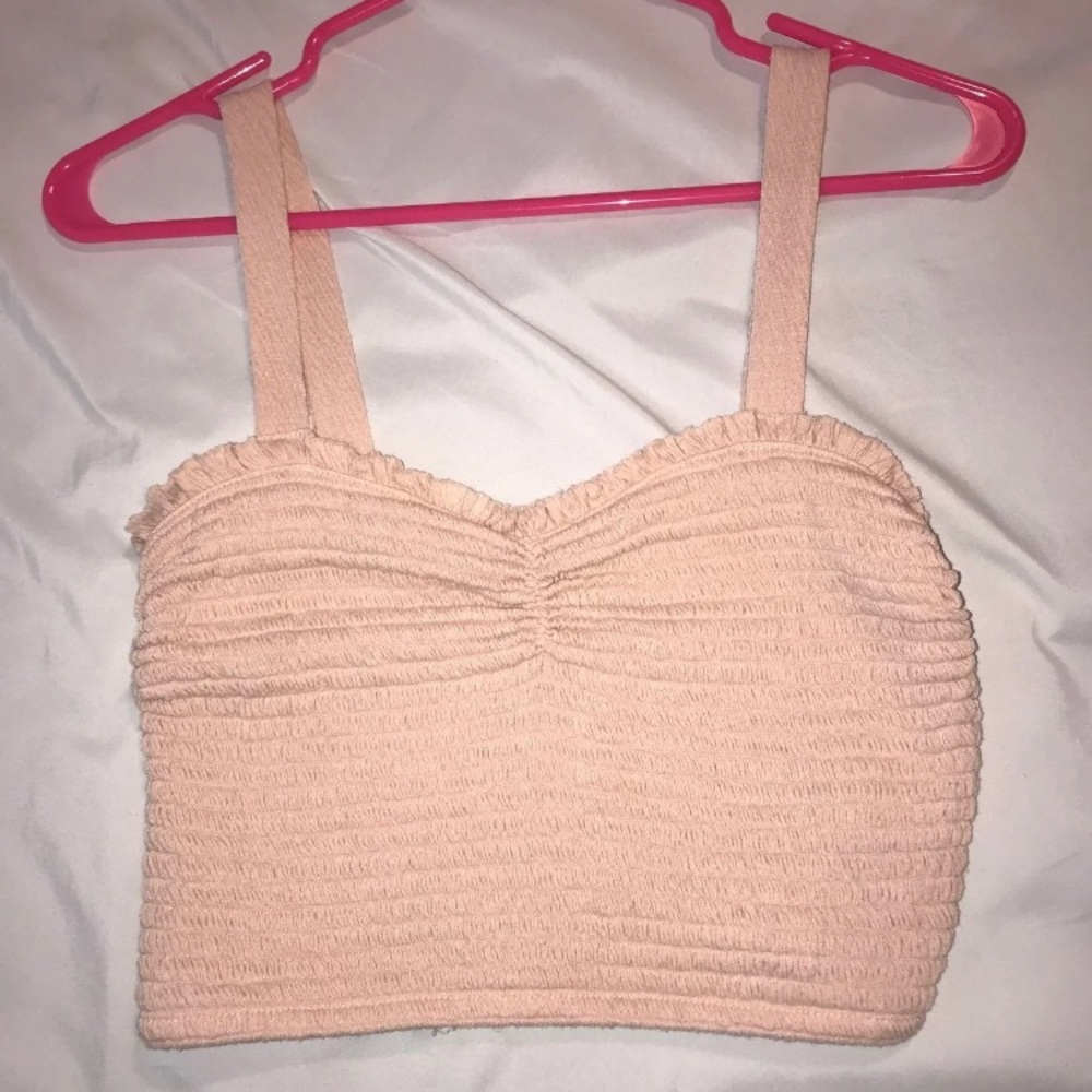 Blush pink tube top